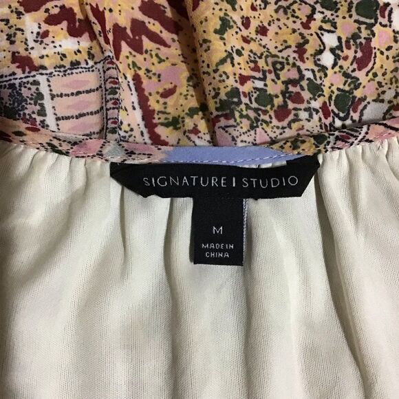 Signature Studio Boho Peasant Dress M - Picture 6 of 7